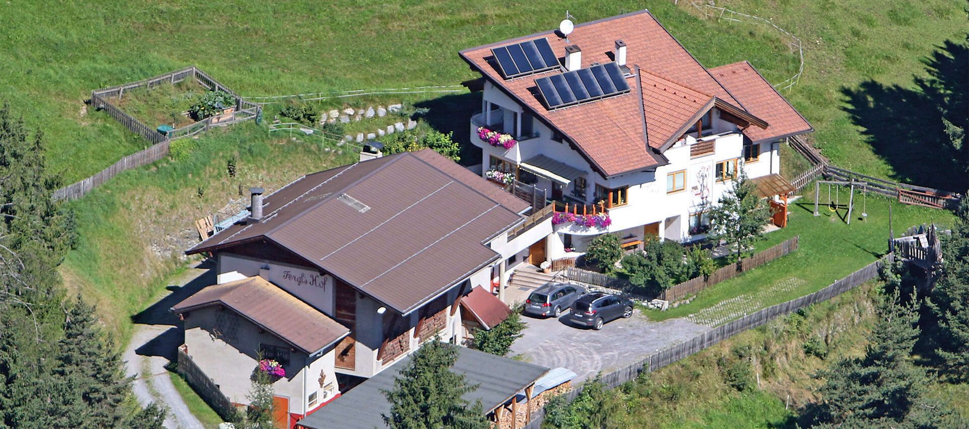 Hausansicht vom Fergl’s Hof in Serfaus in Tirol